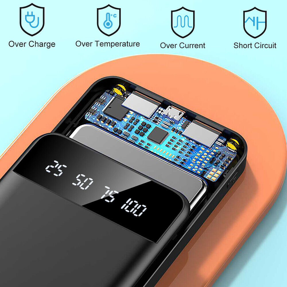 Batería Externa 10.000 mAh con 4 Salidas USB