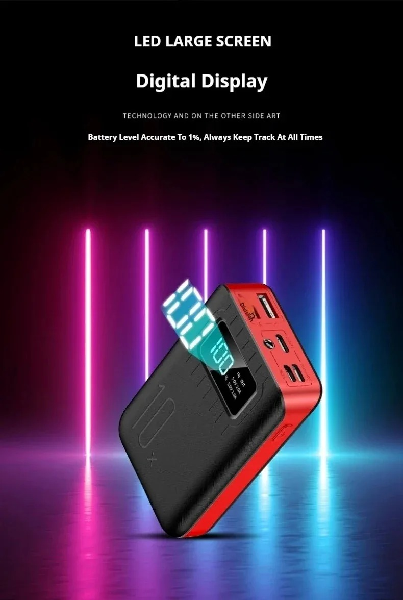 Batería Externa Ultra Fina 10.000 mAh Carga Rápida