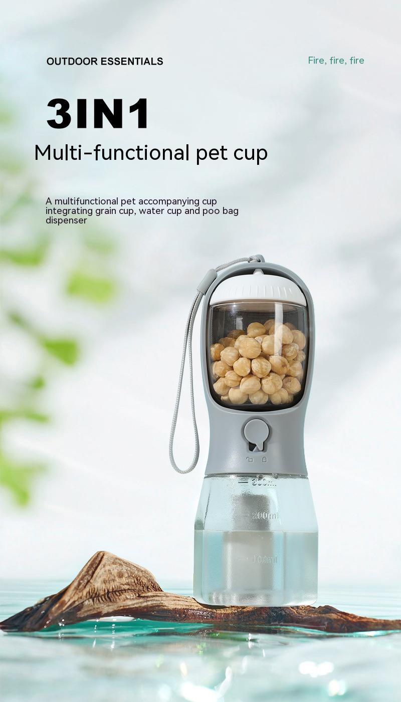 Vaso 3 en 1 para perros color Índigo