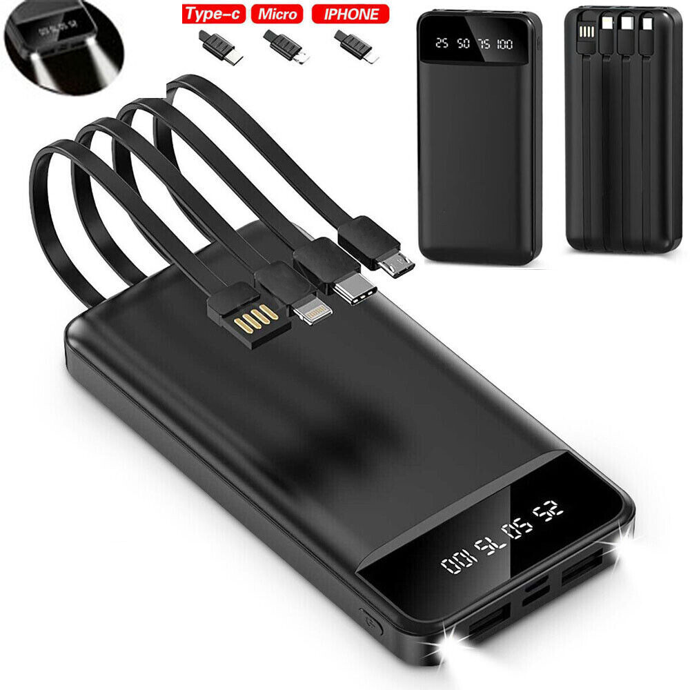 Batería Externa 10.000 mAh con 4 Salidas USB