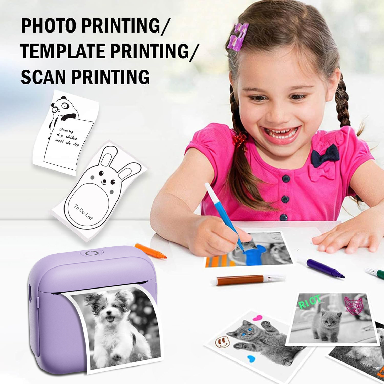 Mini Impresora Térmica HD WalkPrint Bluetooth