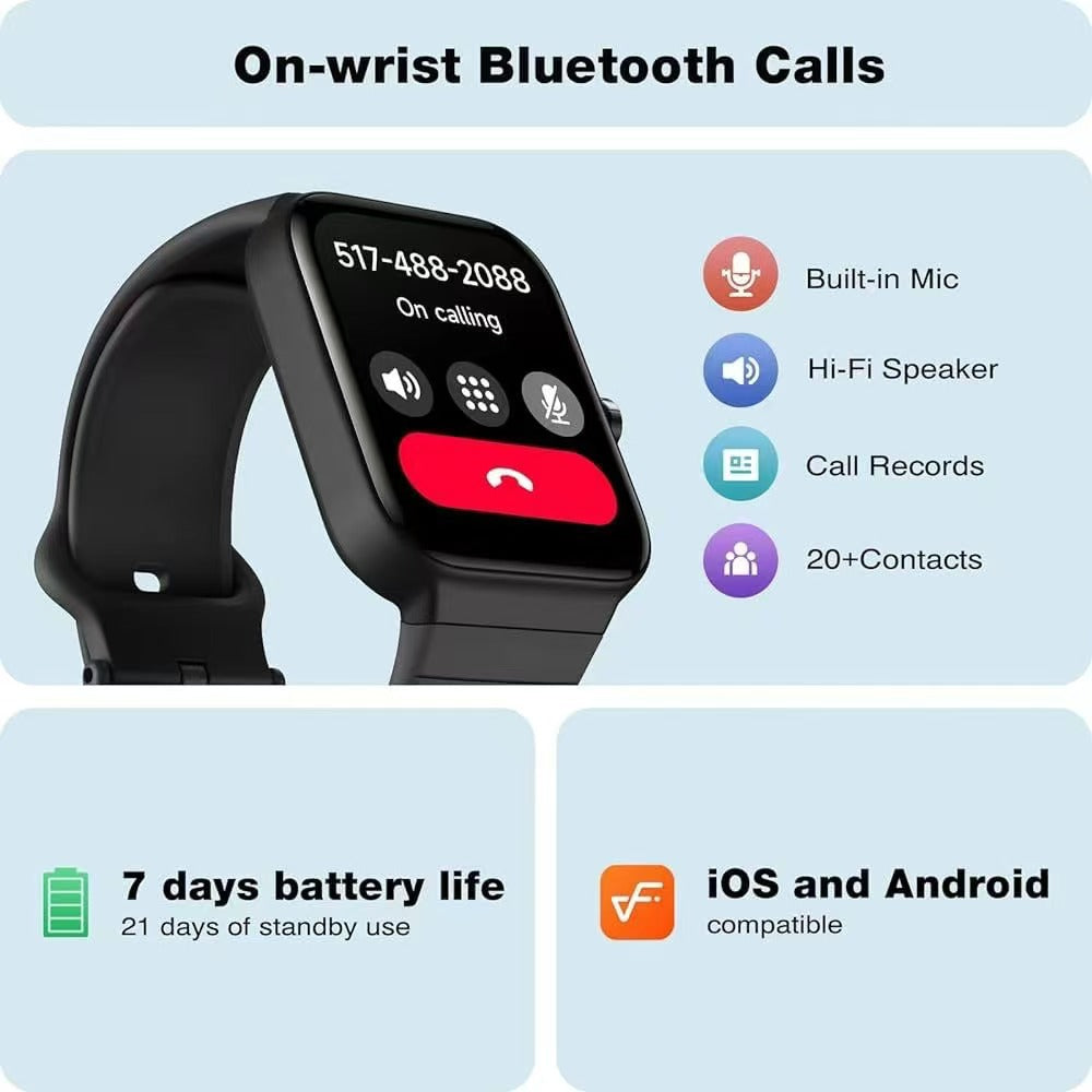 Reloj Inteligente Fitness con Monitor Cardíaco