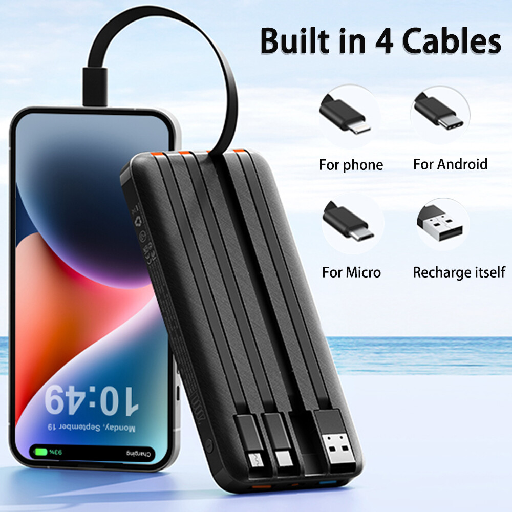 Batería Externa 10.000 mAh con 4 Salidas USB