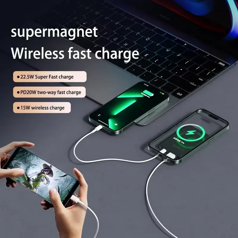 Batería Externa Magnética Inalámbrica 10.000 mAh