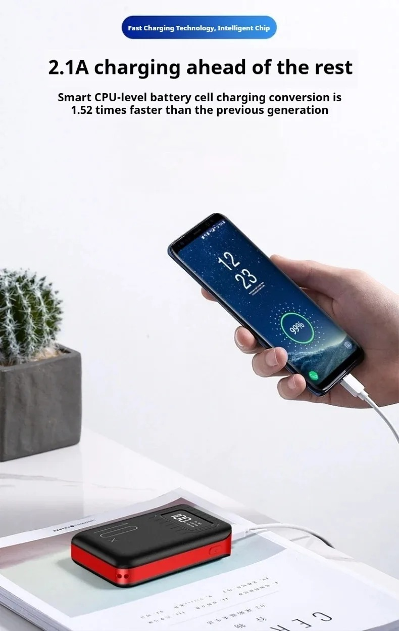 Batería Externa Ultra Fina 10.000 mAh Carga Rápida