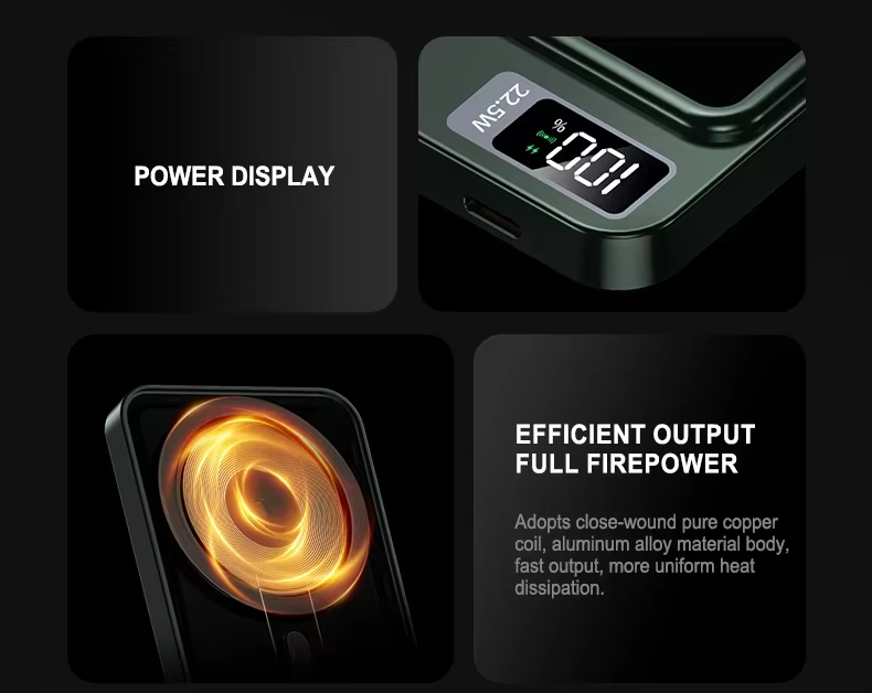 Batería Externa Magnética Inalámbrica 10.000 mAh