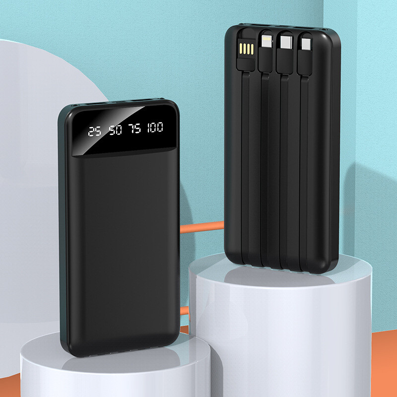 Batería Externa 10.000 mAh con 4 Salidas USB