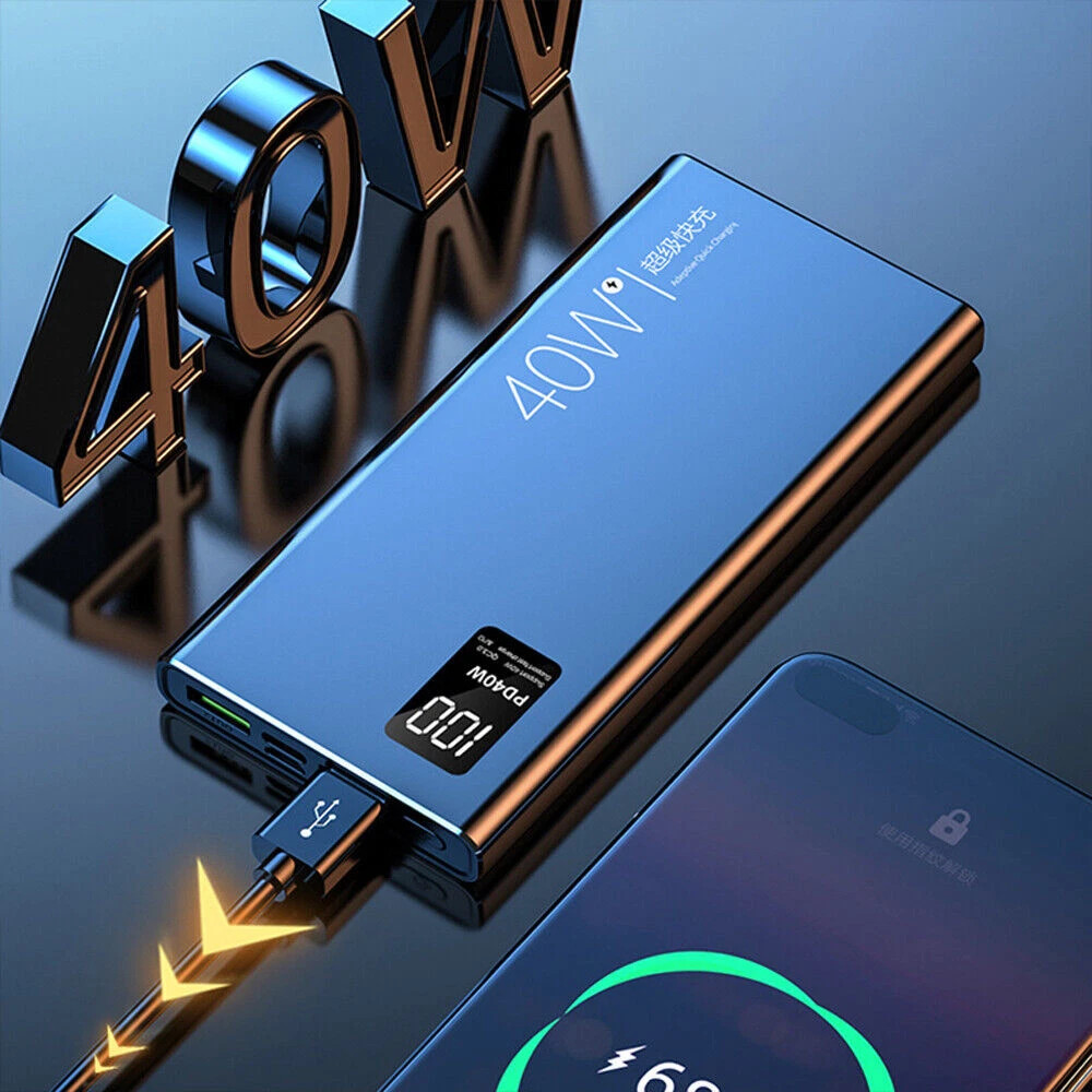 Batería Externa 40W 20.000mAh Carga Ultra Rápida