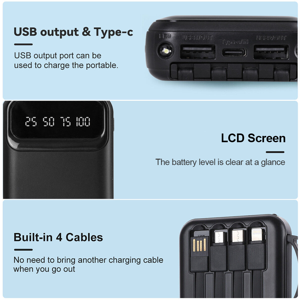 Batería Externa 10.000 mAh Carga Rápida PD22.5W