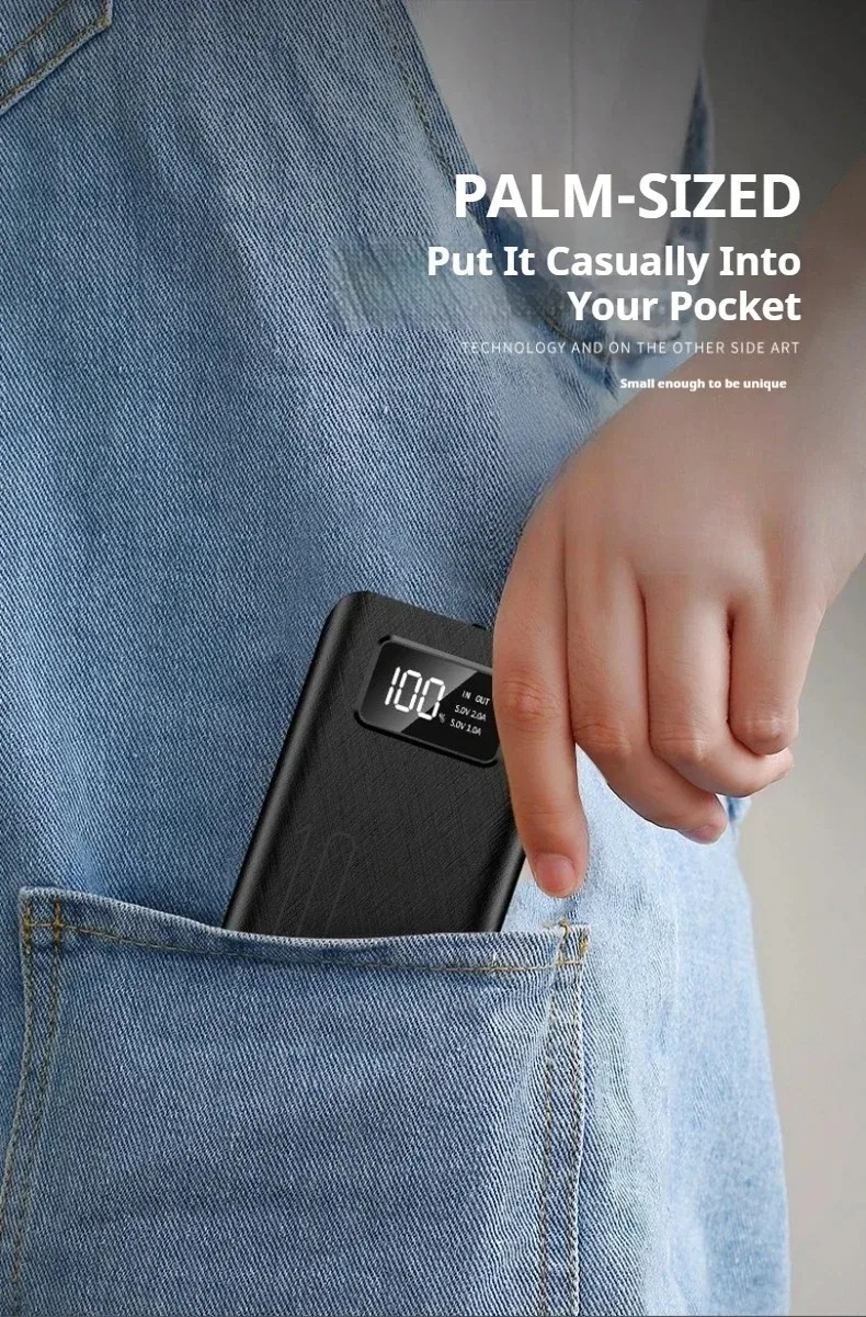 Batería Externa Ultra Fina 10.000 mAh Carga Rápida