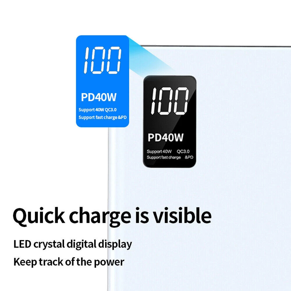 Batería Externa 40W 20.000mAh Carga Ultra Rápida