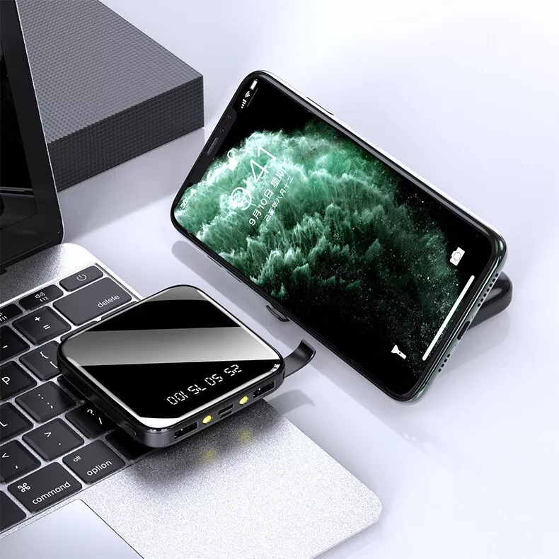 Batería Externa Mini 10.000 mAh con 2 Salidas USB