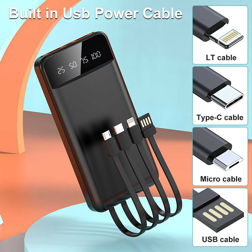Batería Externa 10.000 mAh con 4 Salidas USB