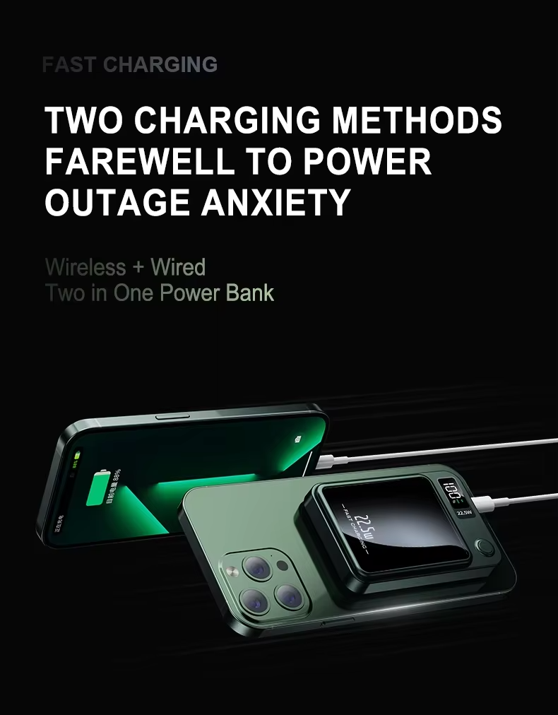 Batería Externa Magnética Inalámbrica 10.000 mAh