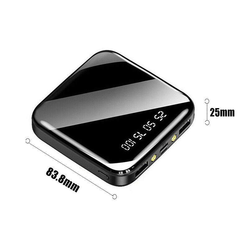 Batería Externa Mini 10.000 mAh con 2 Salidas USB