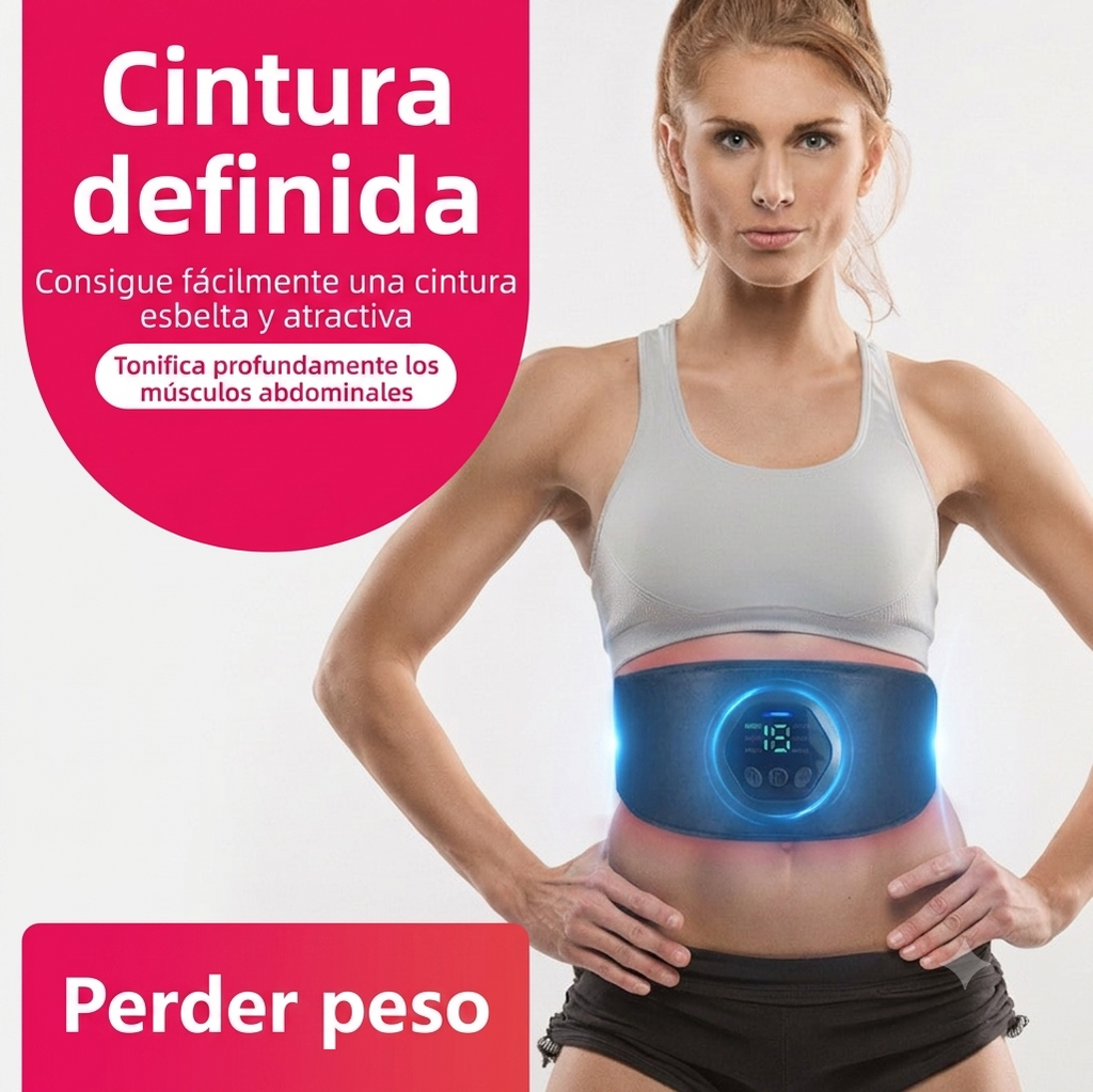 Cinturón EMS Tonificador Abdominal 15 Niveles