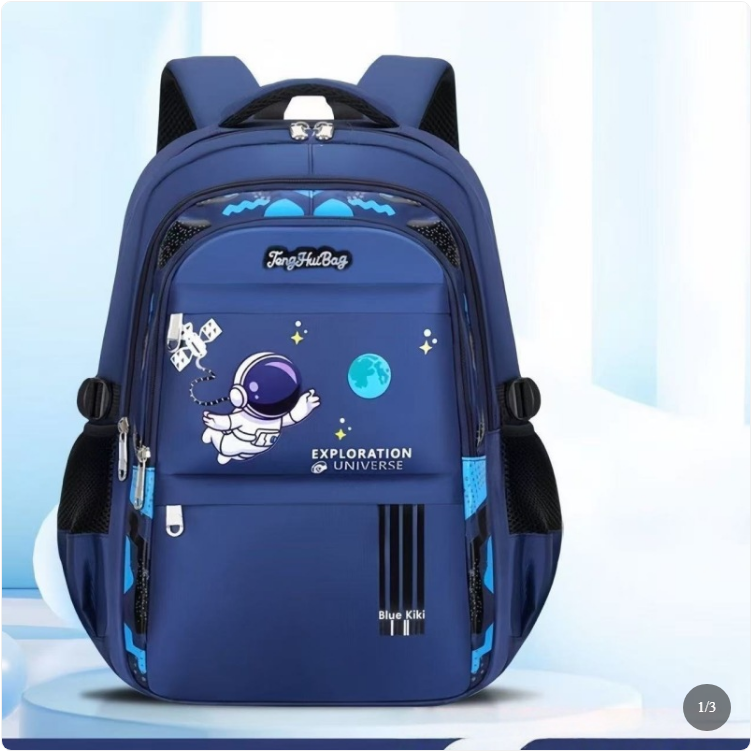 Mochila Escolar de Gran Capacidad Reductora de Carga para Niños