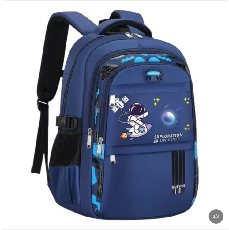 Mochila Escolar de Gran Capacidad Reductora de Carga para Niños