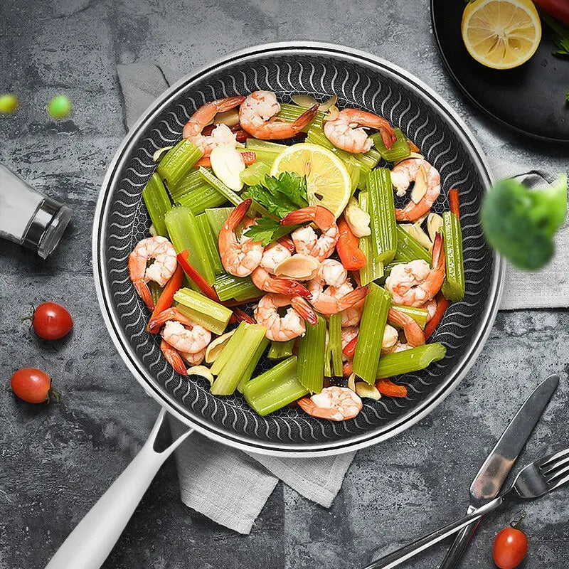 Sartén Wok Tri-Ply Acero Inoxidable 316