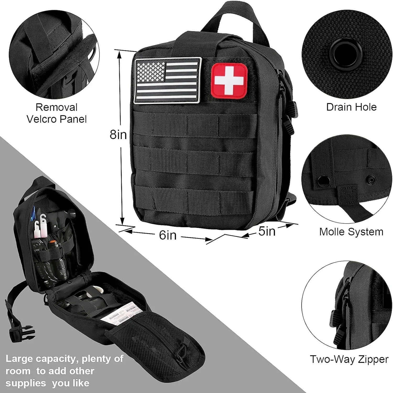 Kit de Emergencia Táctico Molle para Coche