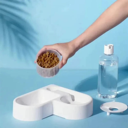 Bebedero y Comedero Doble para Mascotas