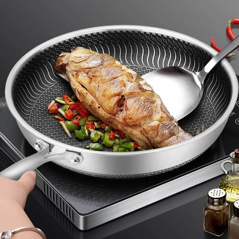 Sartén Wok Tri-Ply Acero Inoxidable 316