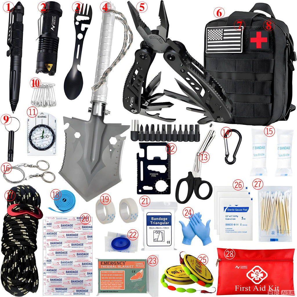 Kit de Emergencia Táctico Molle para Coche