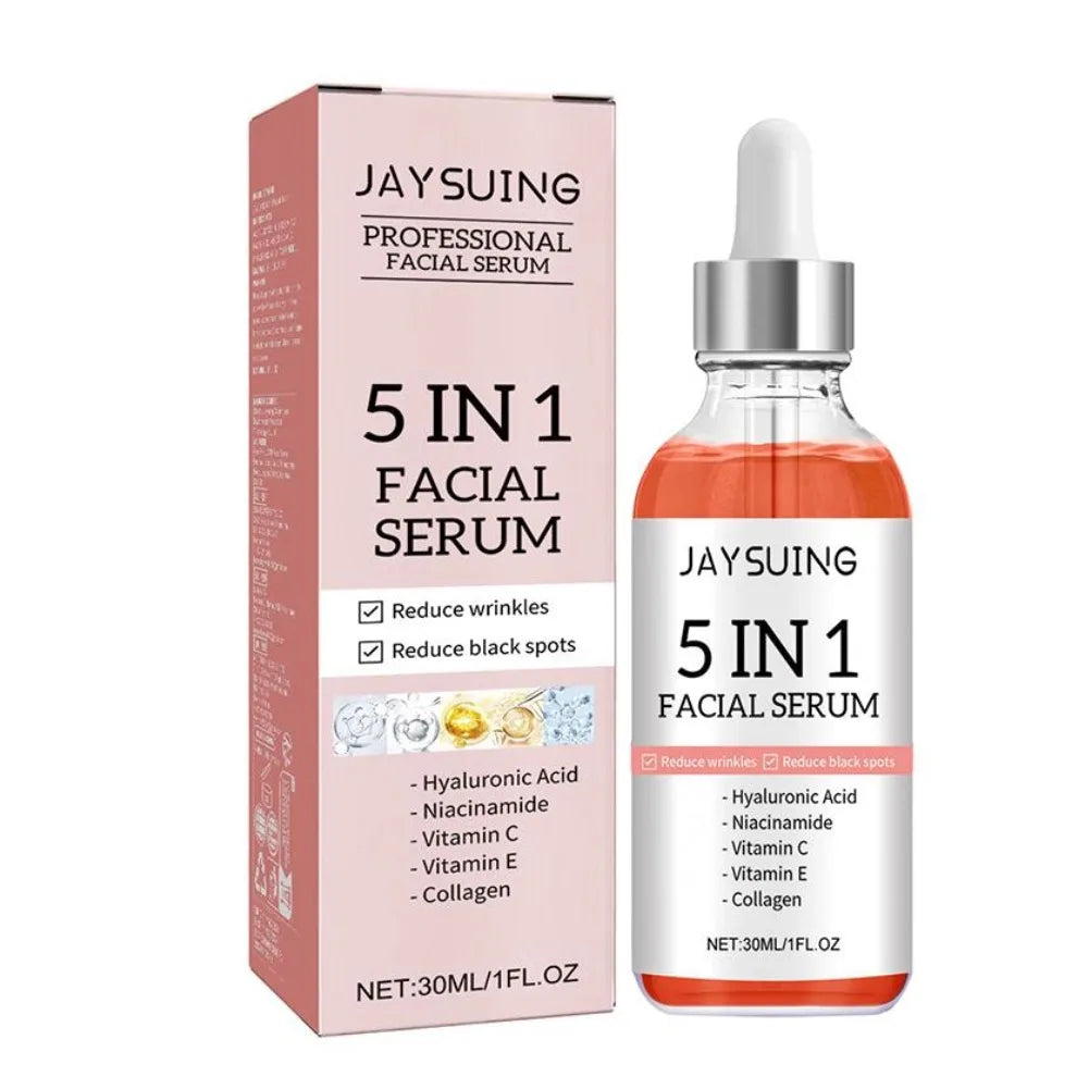 Sérum Facial 5 en 1 Vitamina C y Ácido Hialurónico