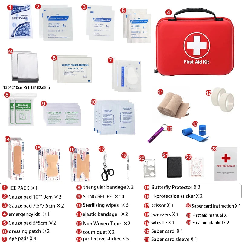 Kit de Primeros Auxilios Esencial 38 Piezas