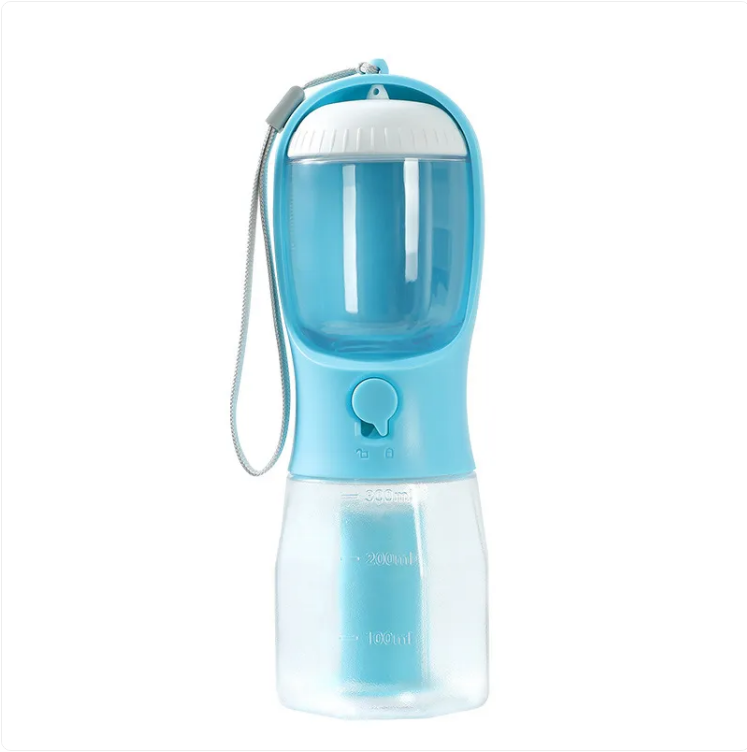 Vaso 3 en 1 para Perros: Agua, Comida y Bolsas de Basura