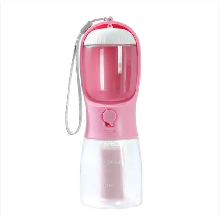 Vaso 3 en 1 para Perros: Agua, Comida y Bolsas de Basura