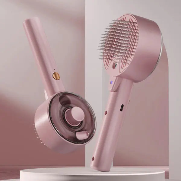 Cepillo removedor de pelo color rosa